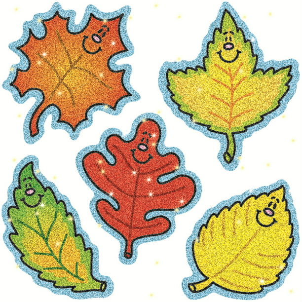 Leaf Sticker Tree Leaves Fall Autumn all chrome and regular vinyl colors
